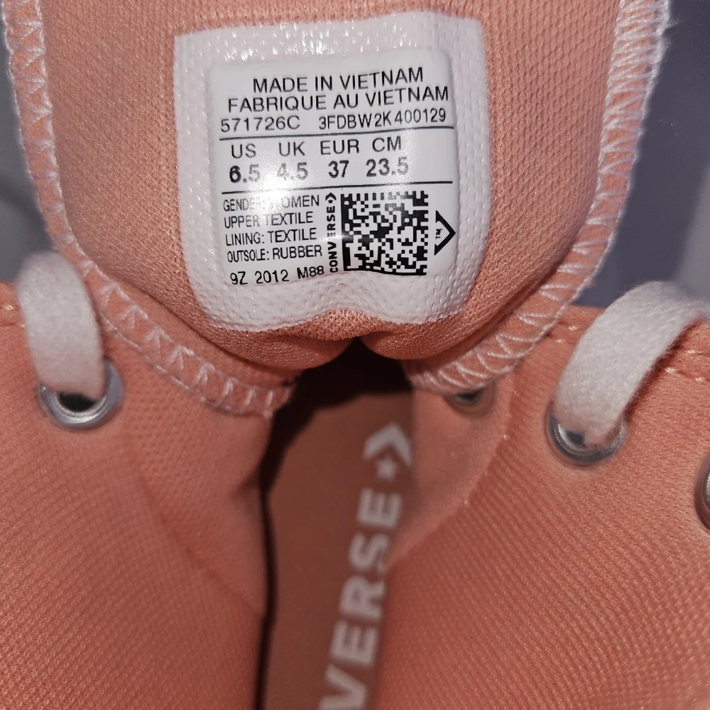 Converse Pink Chuck Taylor All Star Lugged Platform Sneaker - Size 6.5 - Picture 9 of 9